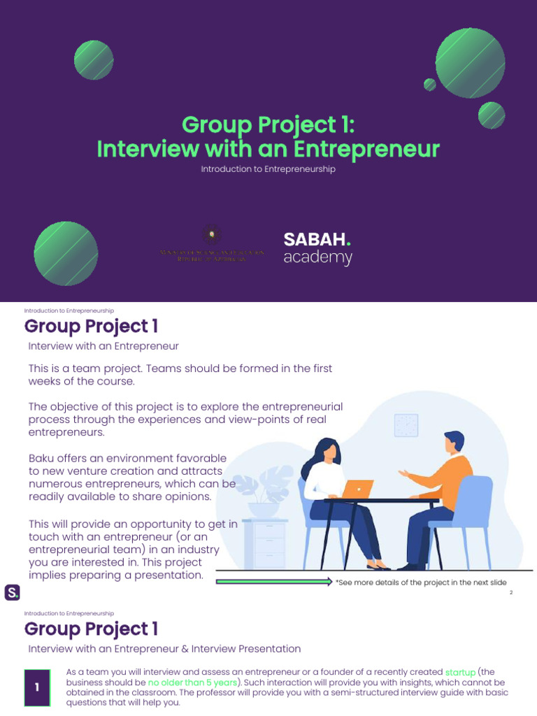 Group Project 1 - Guide | PDF | Entrepreneurship | Human Communication