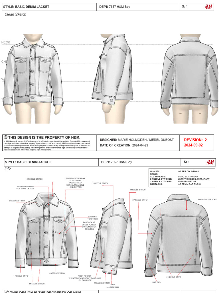 Basic Denim Jket | PDF