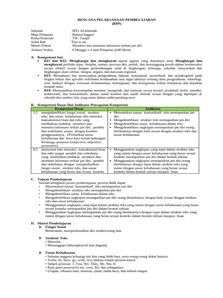 RPP 2 | PDF
