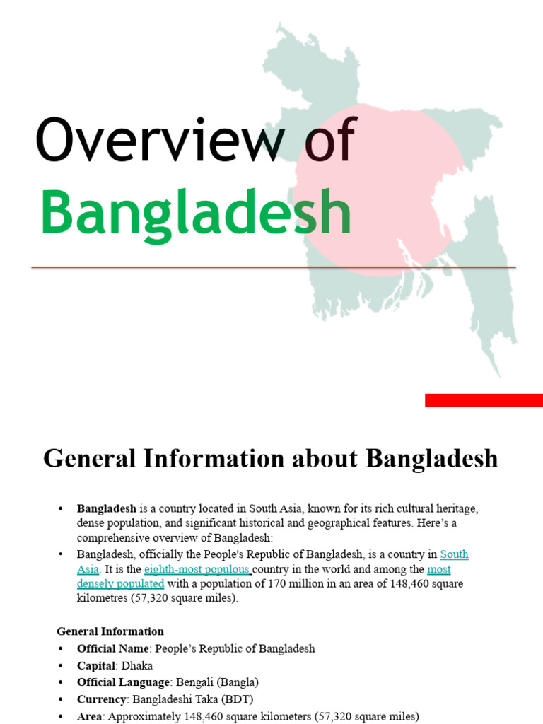 Overview of Bangladesh | PDF