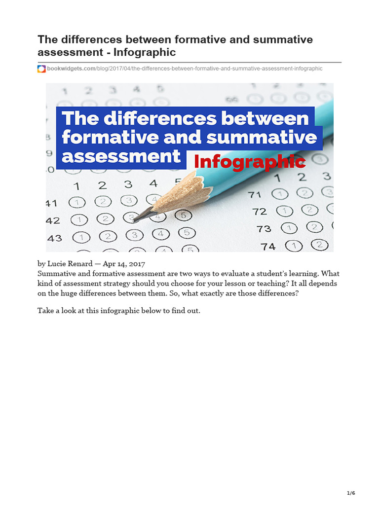 Differences Between Formative and Summative Assessment | PDF ...