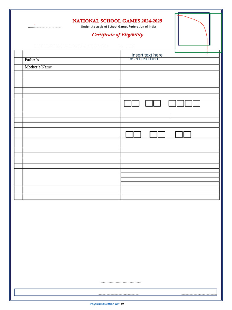 Sgfi Calendar 2025 25 Pdf India 