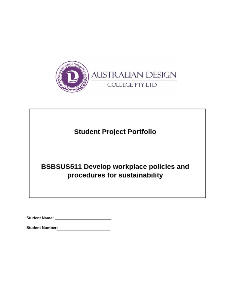 BSBSUS511 Project Portfolio | PDF