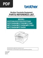 Service Manual - Brother - DCP 7030 - Parts Guide