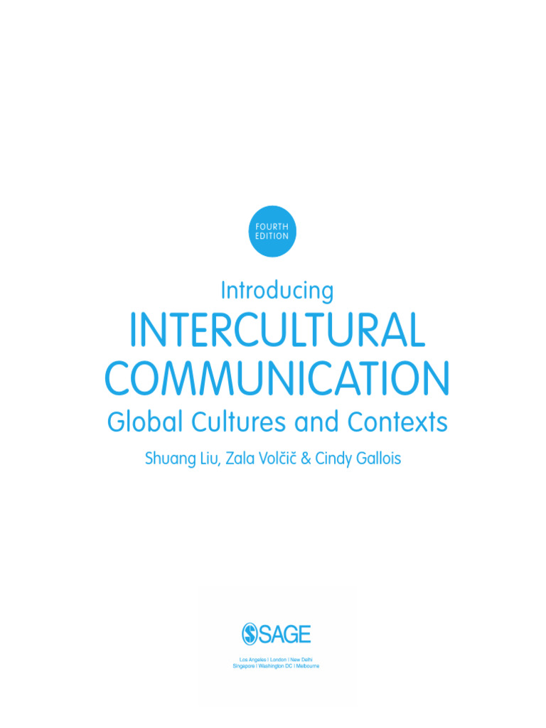 4th Ed. Introducing Intercultural Communication Global Cultures and ...
