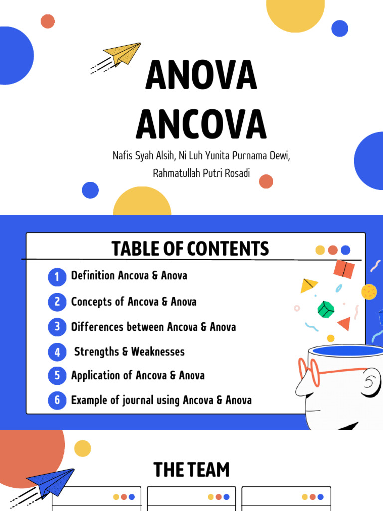 Anova and Ancova Presentation | PDF | Analysis Of Covariance | Career ...