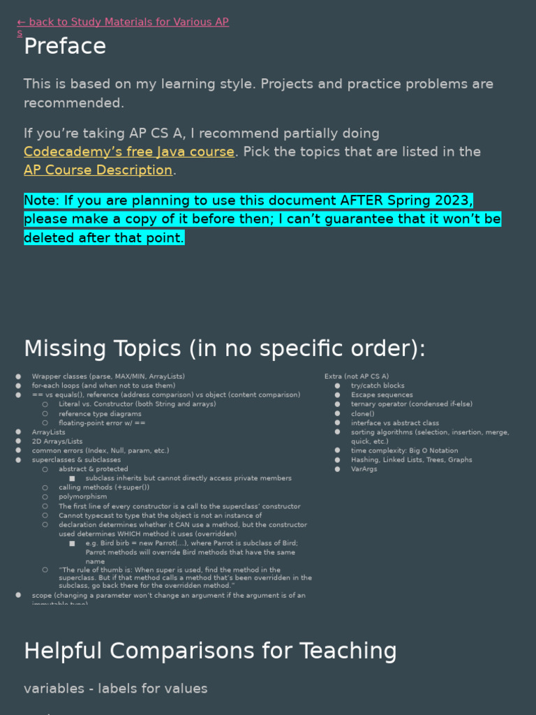 Java Fundamentals | PDF