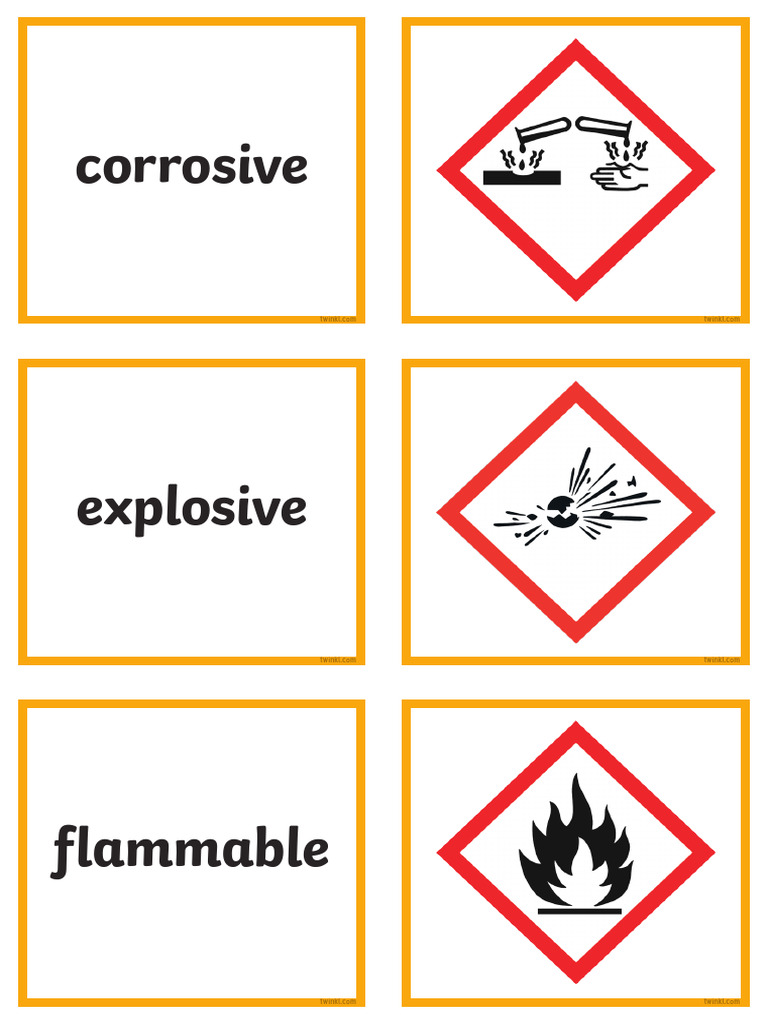 t2 S 091 Warning Symbols Matching Cards - Ver - 2 | PDF