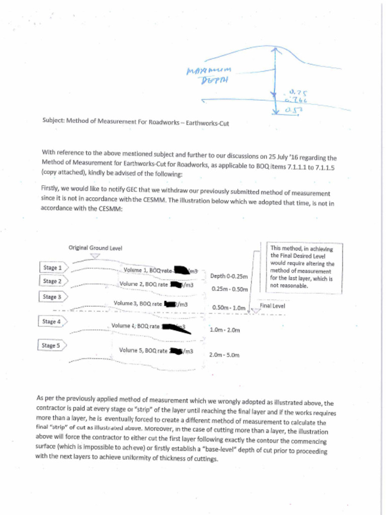 Earthwor - Excavation - Method of Measurement | PDF