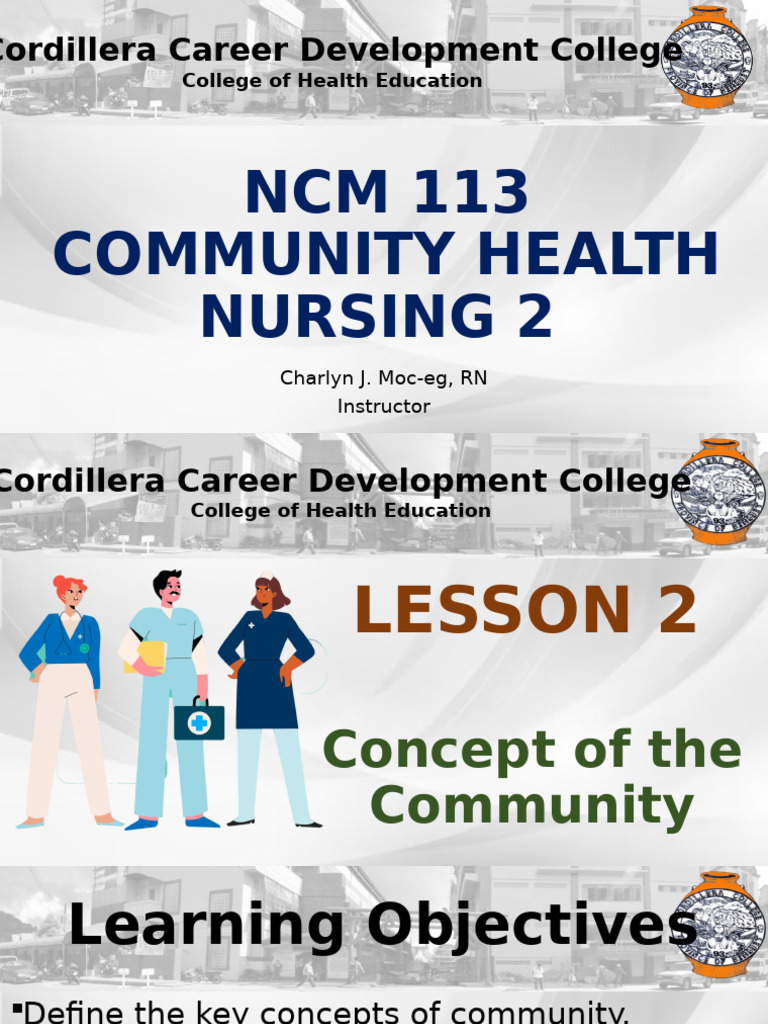 CHAPTER 1 Concepts of The Community | PDF
