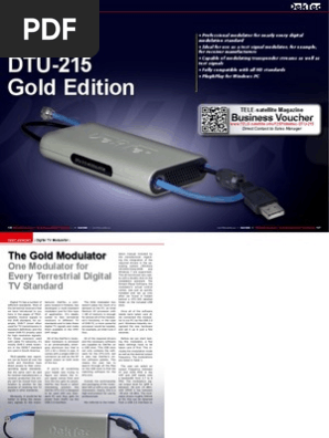 テレビ DTU-215 VHF/UHF modulator USB-2 MODULATOR DEKTEC P/N:DTU-215-SP | eBay