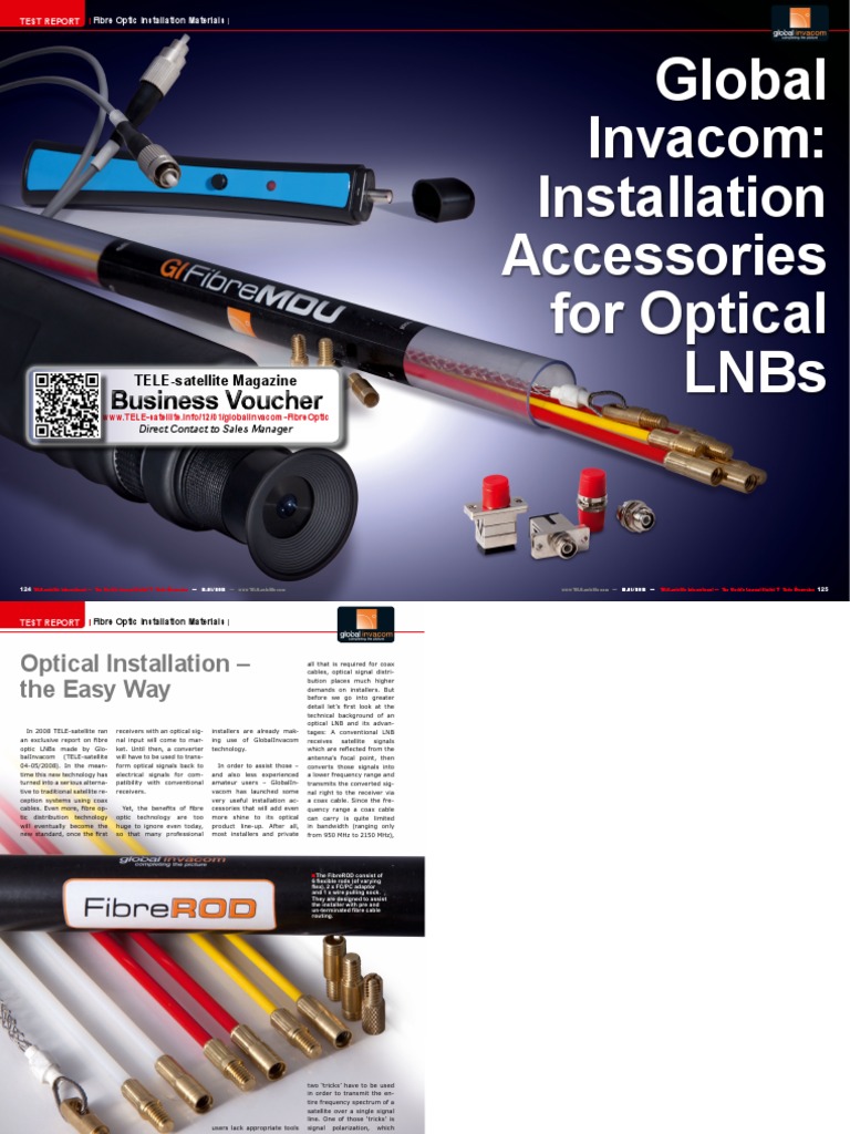 Invacom Quad LNB Installation Guide | PDF | Cable Television ...