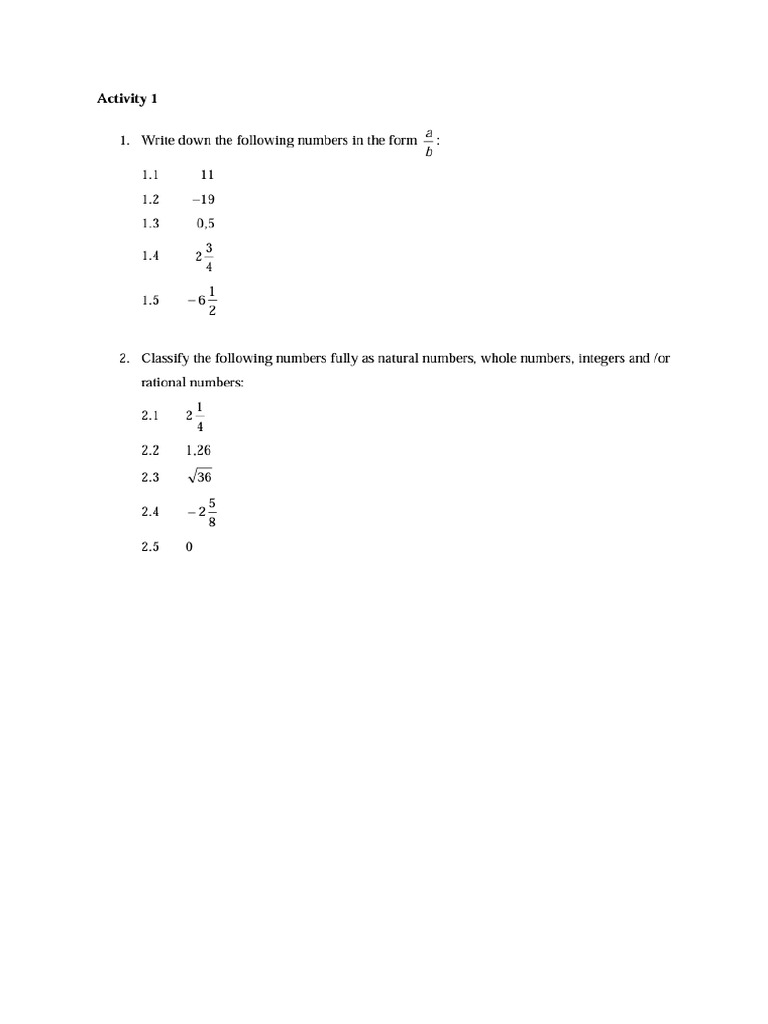 GR 10 Revision 01 - 10 Math | PDF
