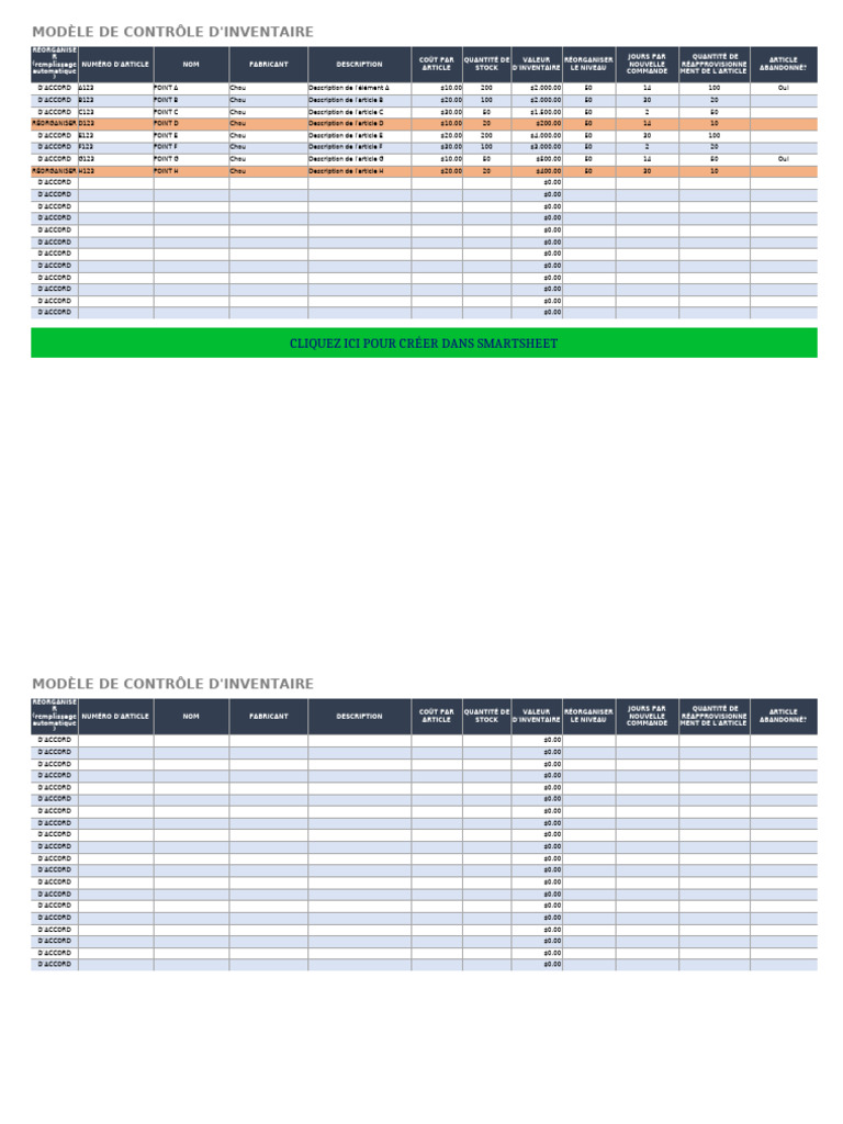 IC Inventory Control Template 17232 - FR | PDF