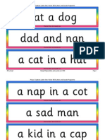 Pat A Dog Dad and Nan Acatinahat: Phase 2 Captions (Letter Sets 1-4) For Dfes Letters and Sounds Programme