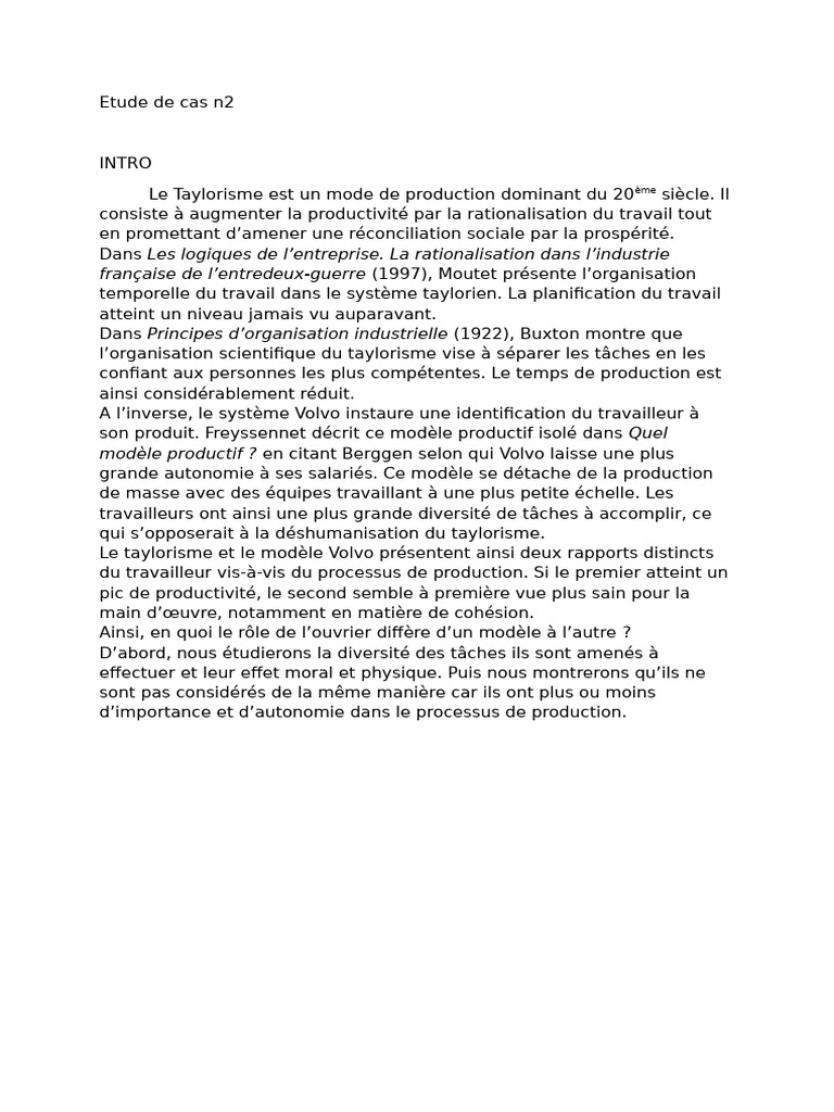 Etude de Cas n2 | PDF
