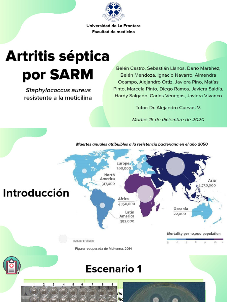 Artritis séptica por SARM: diagnóstico y tratamiento | PDF ...