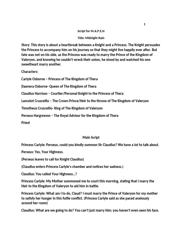 Script For Mapeh | PDF