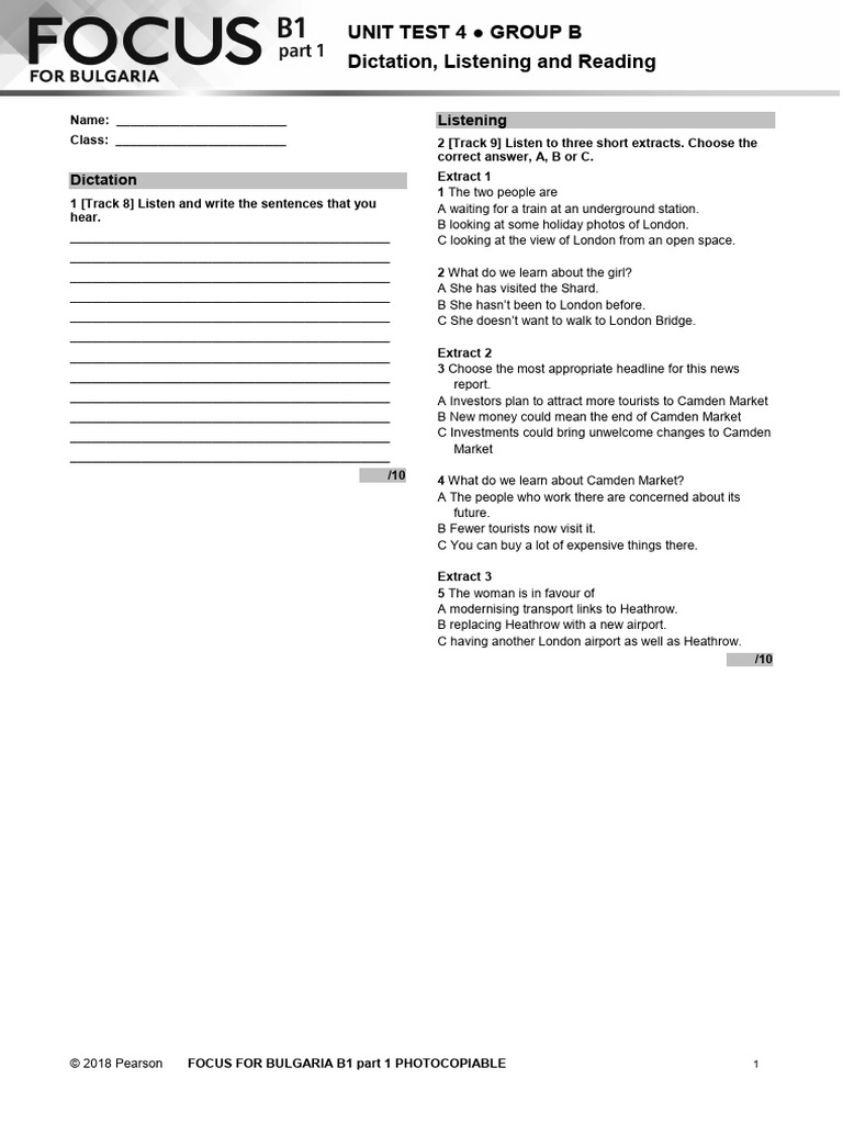 Unit 4 Test DLR 4B | PDF