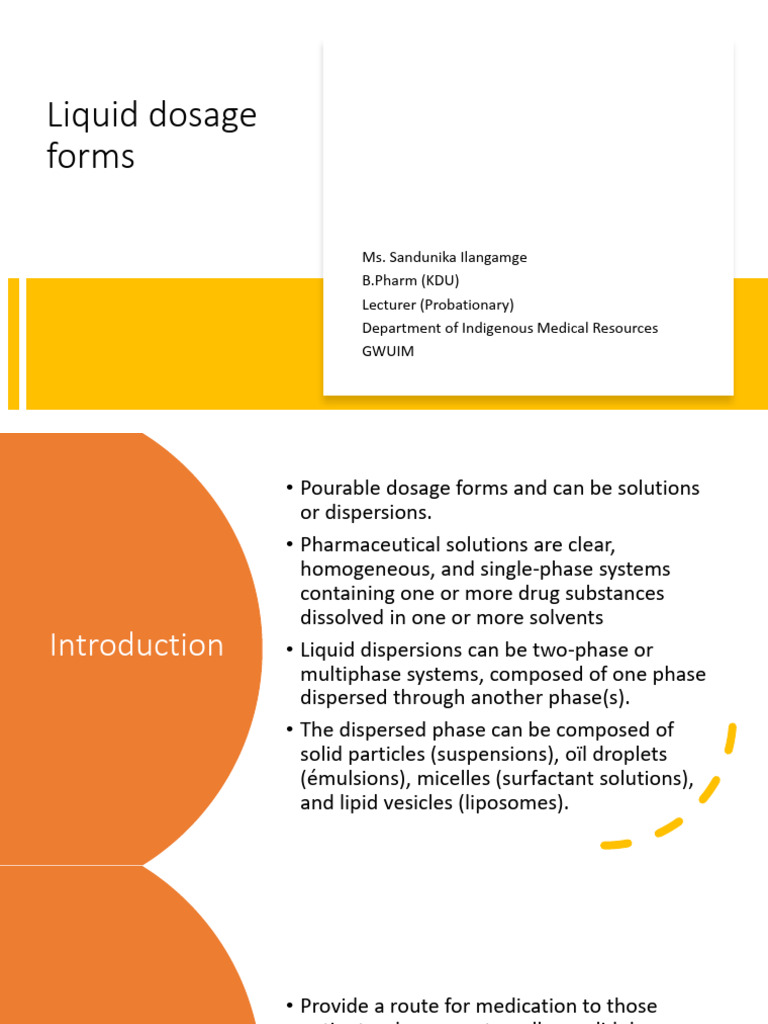Liquid dosage forms 2024 pdf