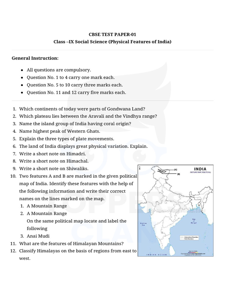 SST Class 9 | PDF