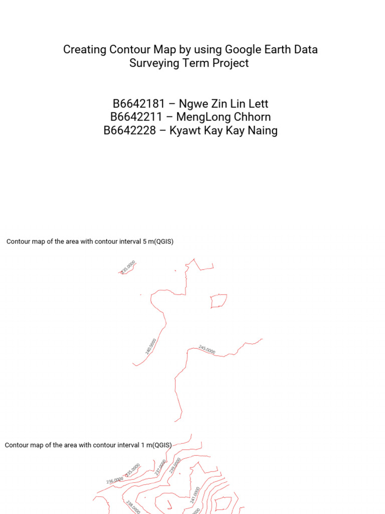 Contour Mapss | PDF