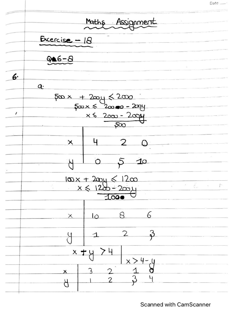 Maths Assignment | PDF