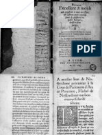 Tratado de Las Confituras - Michel de Nostre Dame Nostredamus 1552