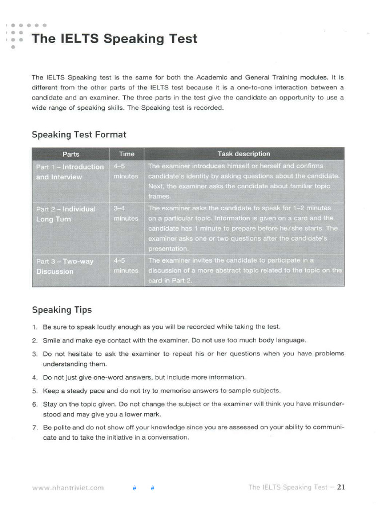 15 Speaking Tests Short | PDF