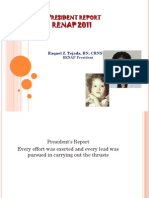 Renap Convention President Report 2011