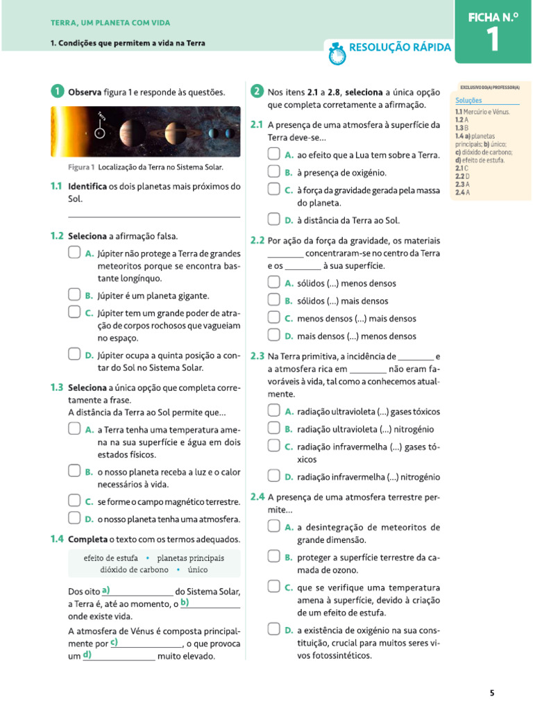 QA 8.º Ano | PDF