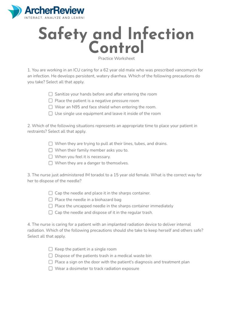 Isolation Worksheet5162024 | PDF