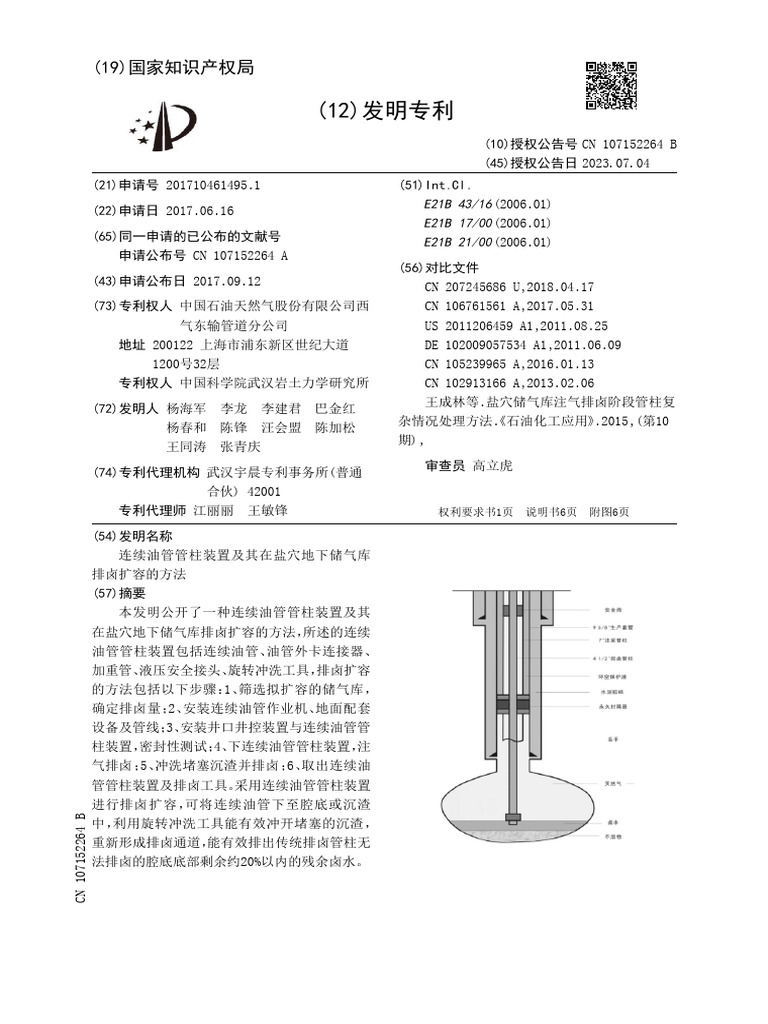 Coiled Tubing String Device and Brine-Discharging Capacity-Expanding ...