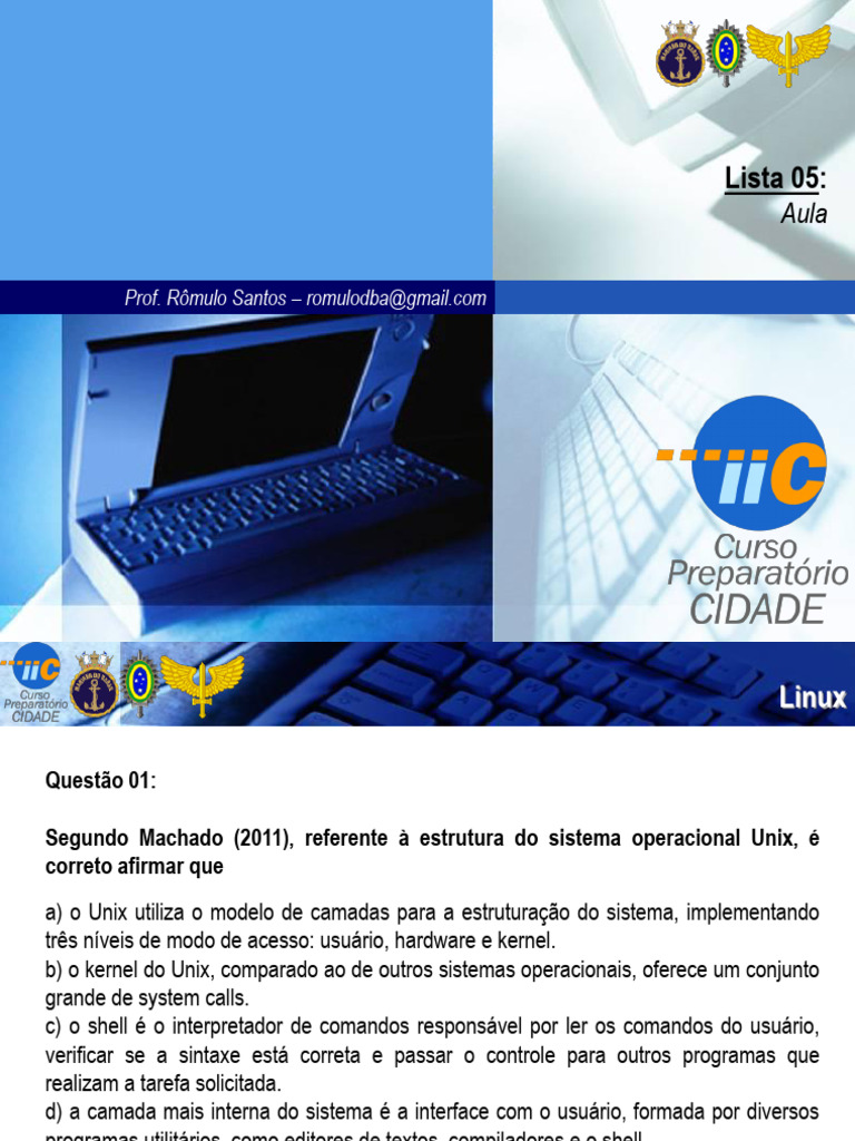 Lista 5 - Aula | PDF