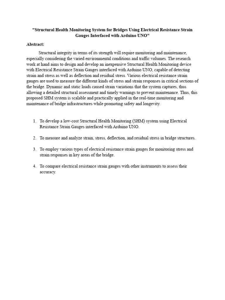Structural Health Monitoring System For Bridges Using Electrical ...