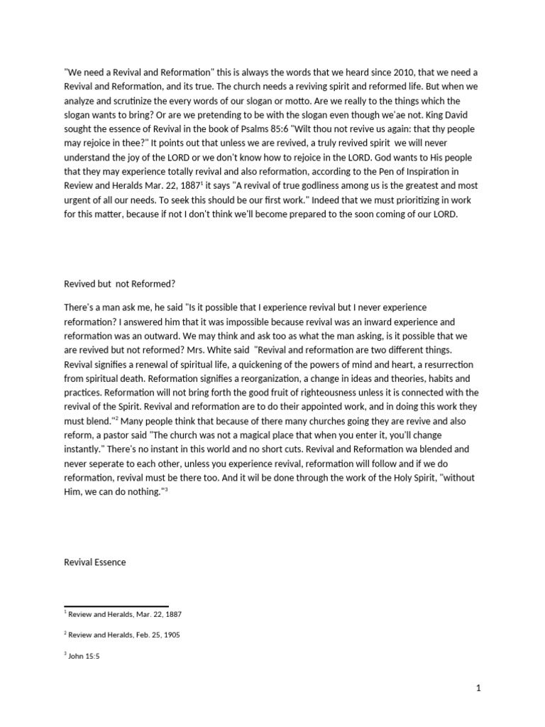 Revival And Reformation Pdf