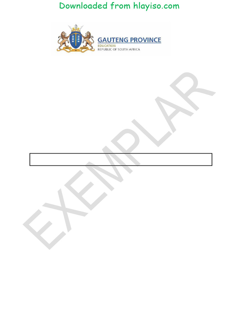 Grade 10 Chemistry Exam Marking Guide | PDF | Atoms | Chemical Bond