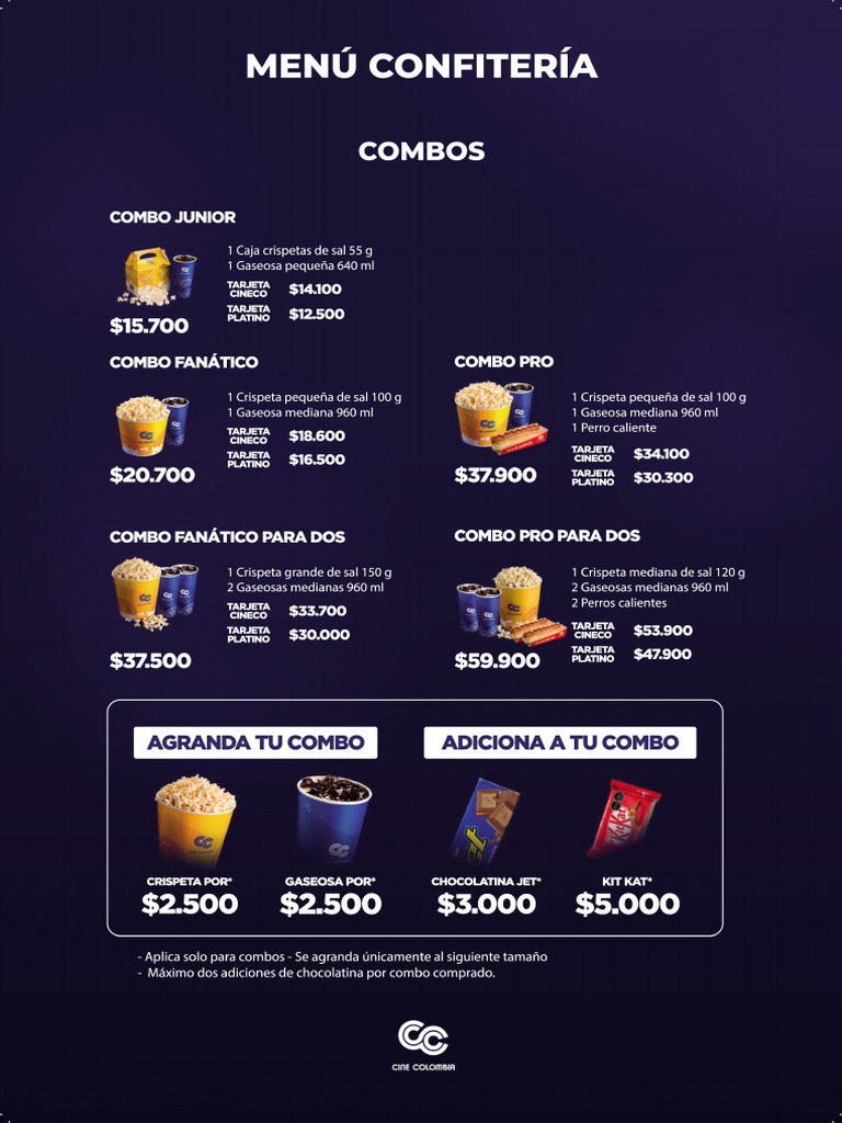 CC Menu Confiteria | PDF