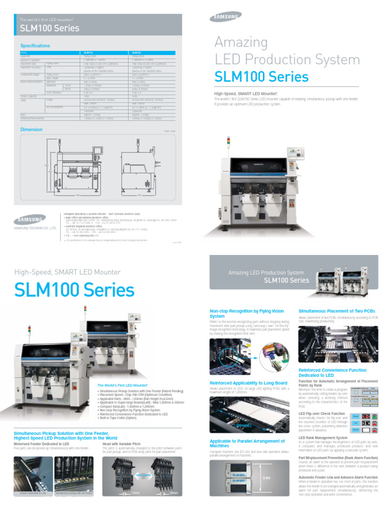 SLM100series - Specification | PDF