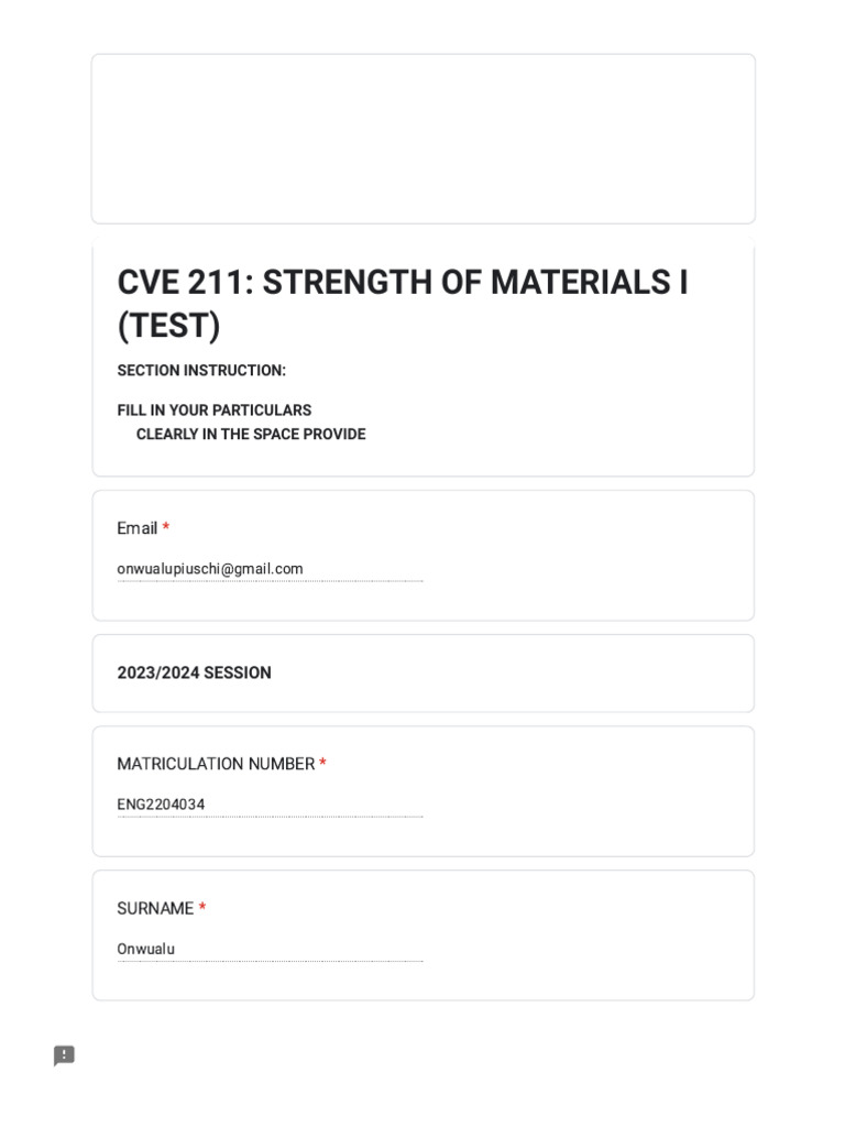 Strength of Materials Test Questions | PDF | Stress (Mechanics) | Young ...