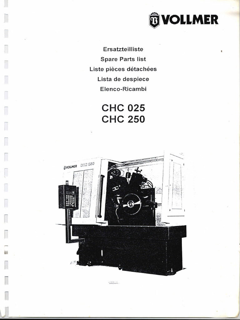 Vollmer - CHC 025 - 250 - Despiece | PDF