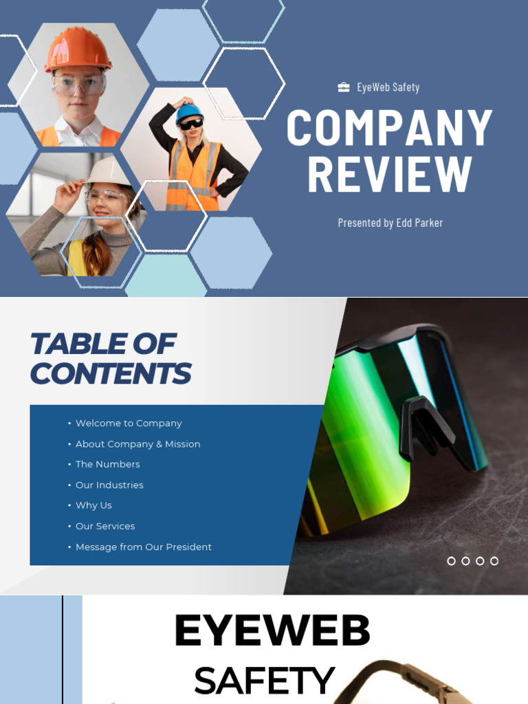 EyeWeb Safety: Innovative Eyewear Solutions | PDF | Glasses | Business