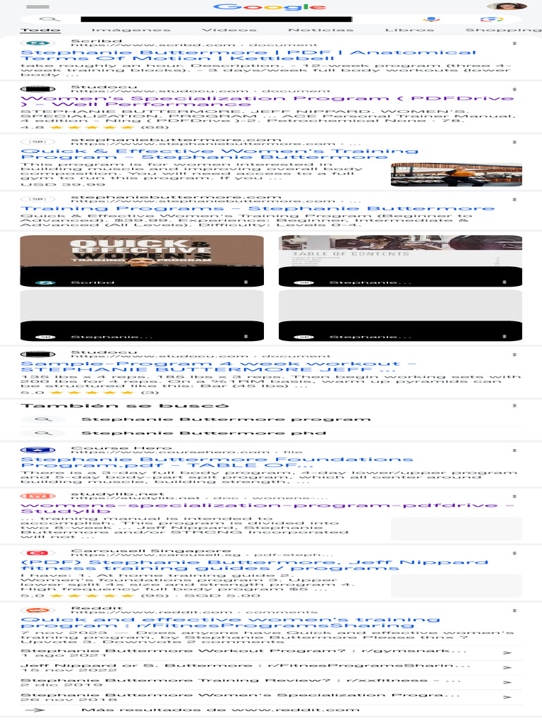 Stephanie Buttermore Workout Plan PDF Buscar Con Google PDF