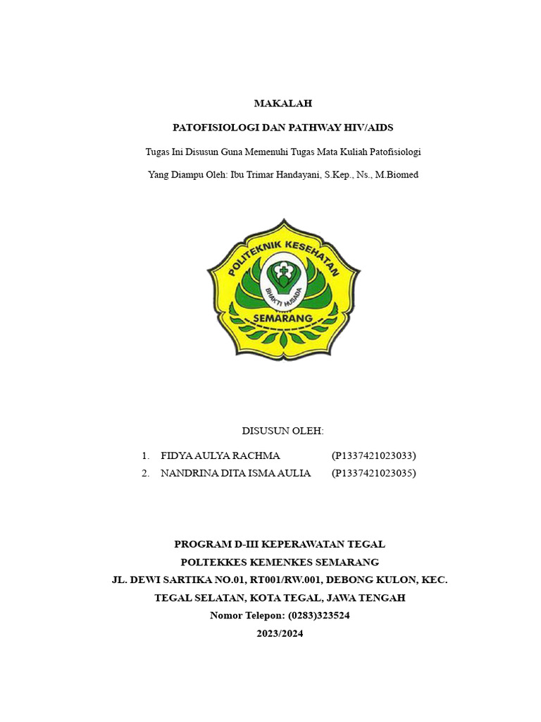 Makalah Patofisiologi Hiv | PDF