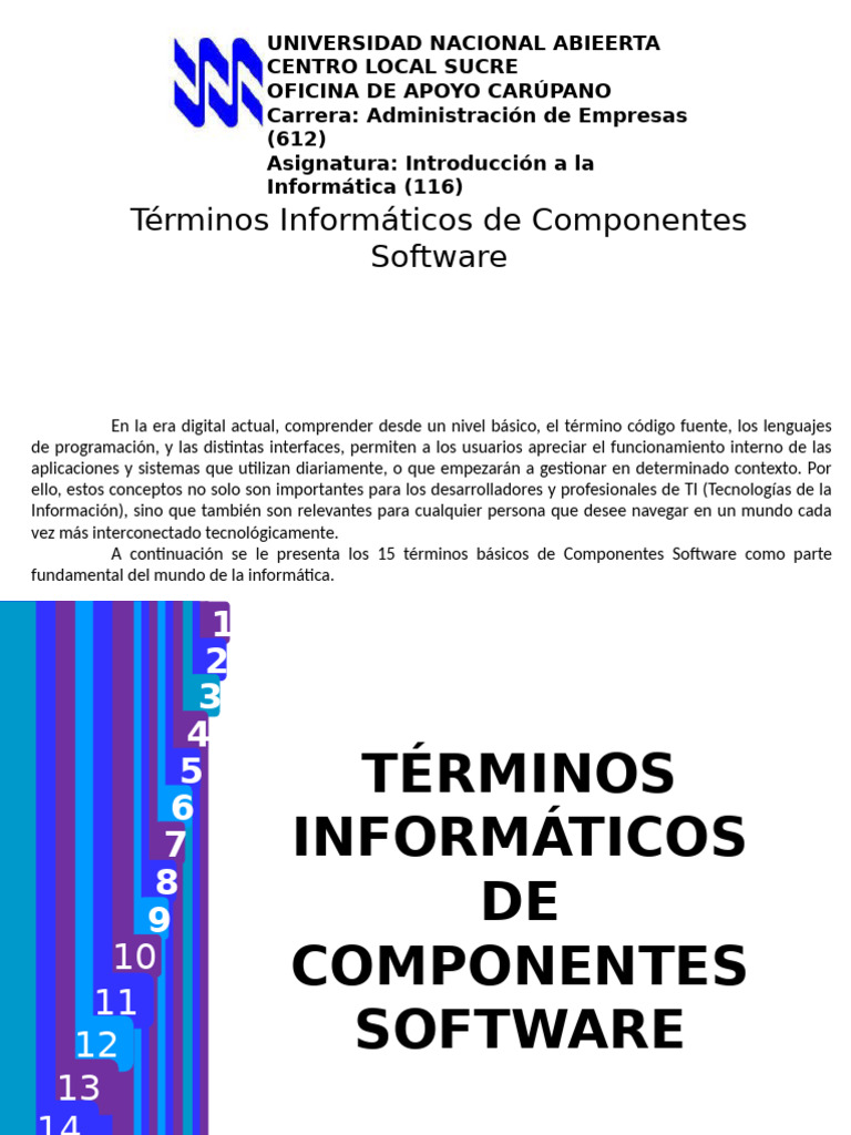 Términos Clave de Software Informático | PDF | Compilador | Programación