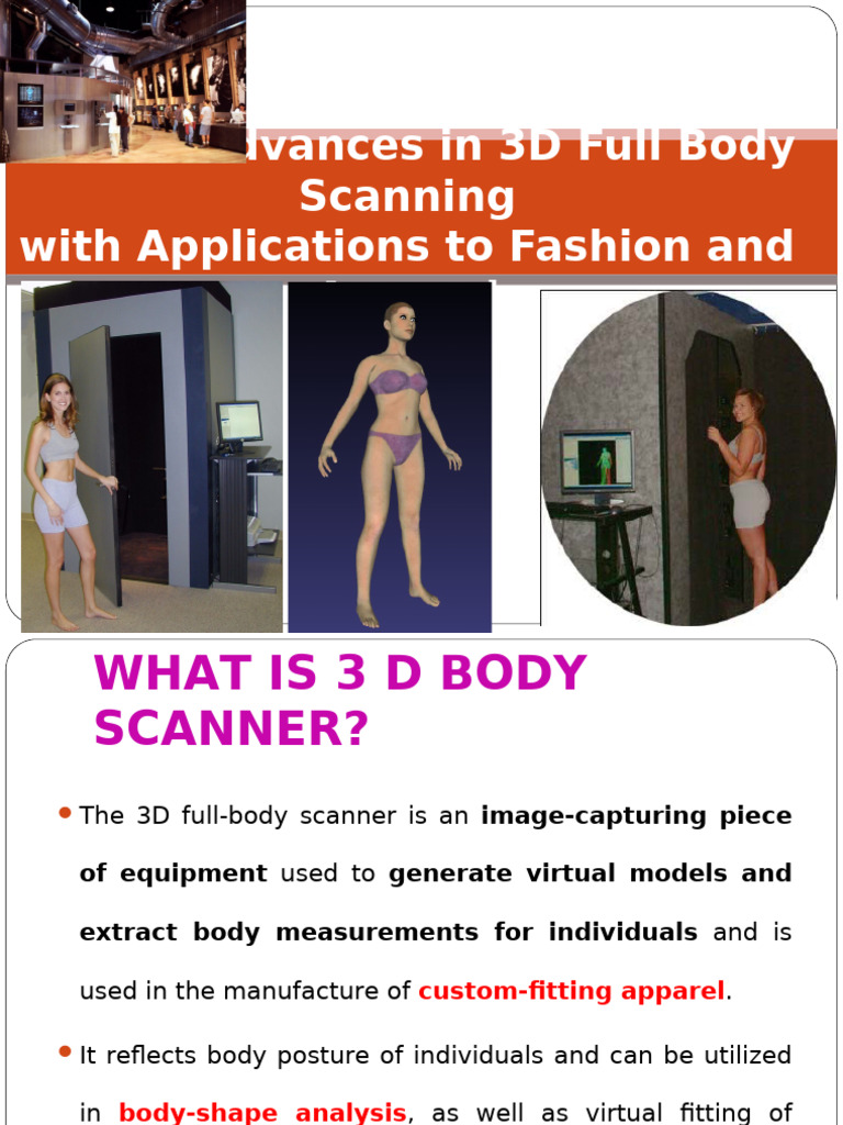 3D Body Scanning in Apparel Industry | PDF | Image Scanner | 3 D ...