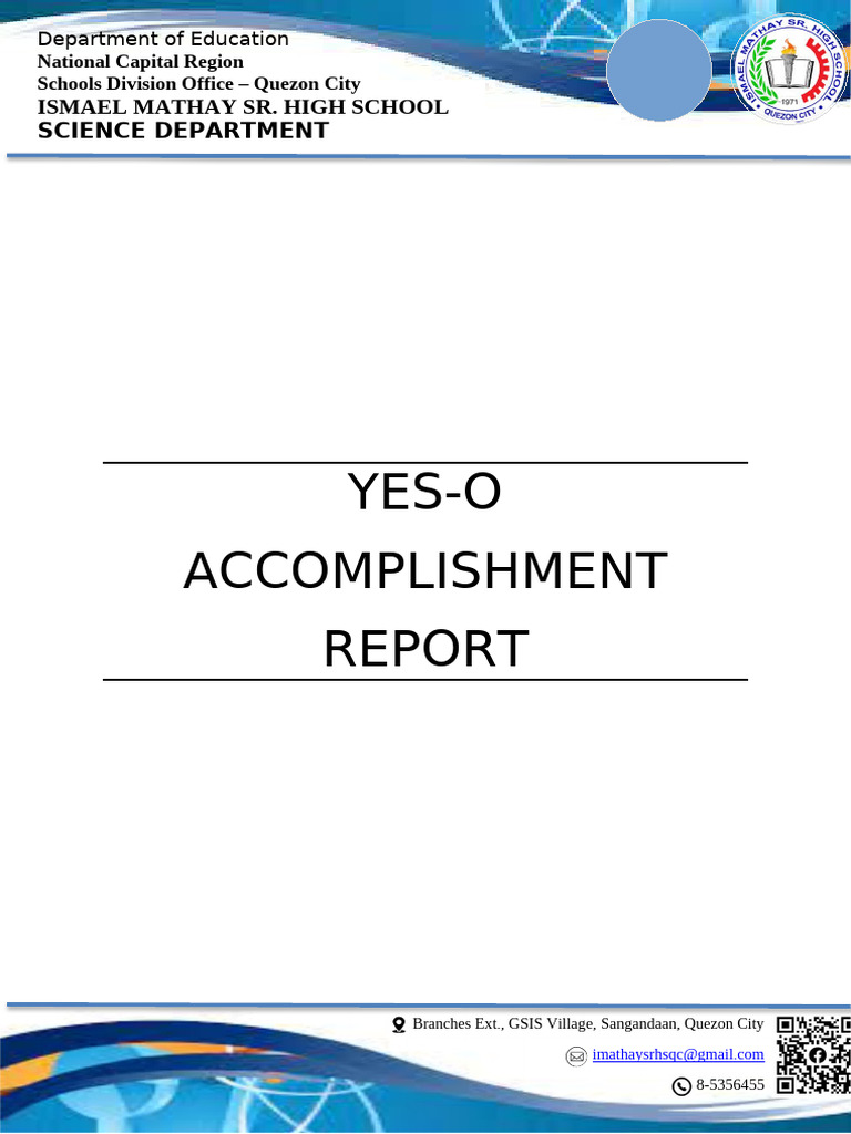Yes o Reportofficial | PDF