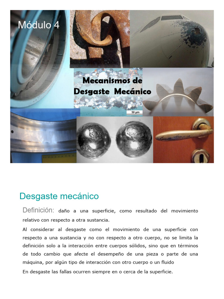 Cap 4 Mecanismos de Desgaste Mecánico2022 | PDF