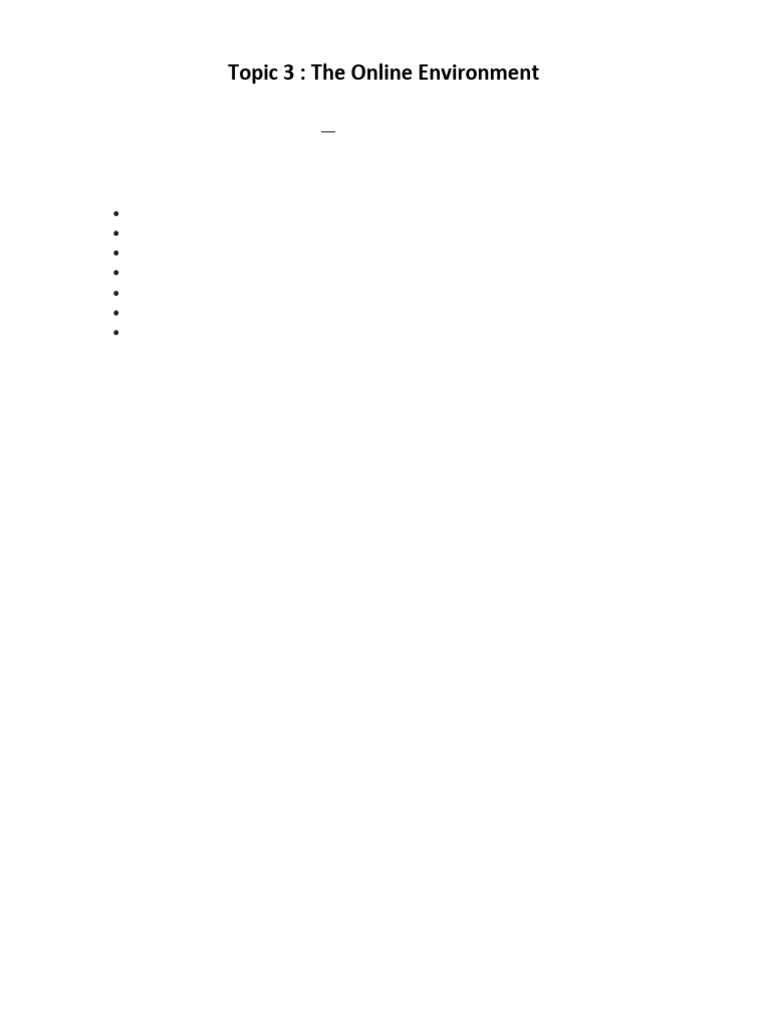 AS 3 The Online Environment | PDF