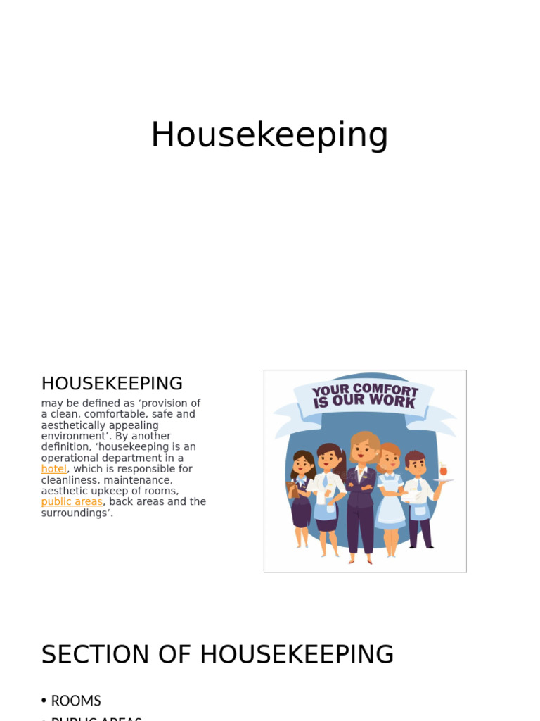 Housekeeping USJ R | PDF